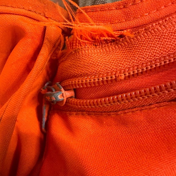 Vintage Avid Outdoor  Orange Small Game Hunting Vest Size M (38-40) Front Zipper - Picture 3 of 3